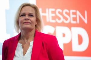 Lob und Kritik: Faeser will Hessen-SPD in Wahlkampf führen
